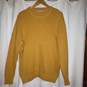 Zara Mustard Knit Sweater